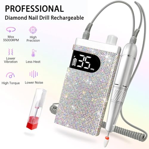 Ponceuse à ongles diamantée portable et haute technologie - 4