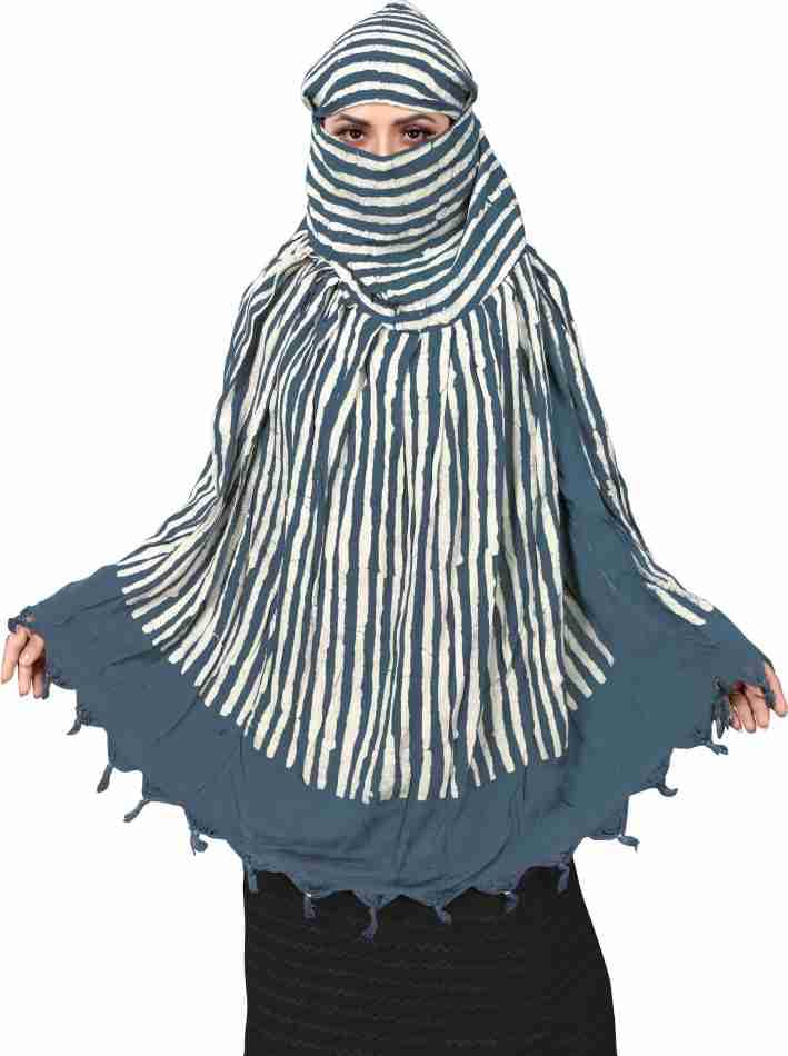 Image of Cotton Long Scarf Cum Mask Scarves Usable for Vehicle Driver | White Printed Design Fabric | Universal Size | Soft & Breathable Sun Protection | For Girl & Women