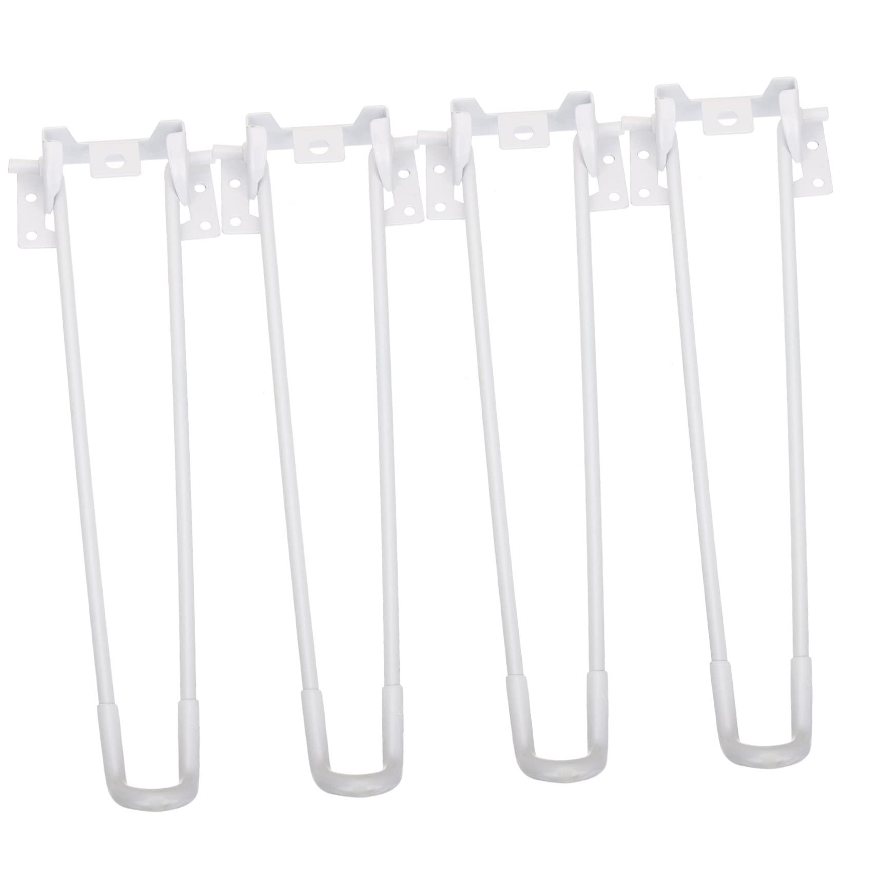 Pieds de table pliables stables Toddmomy en métal blanc pour modification DIY
