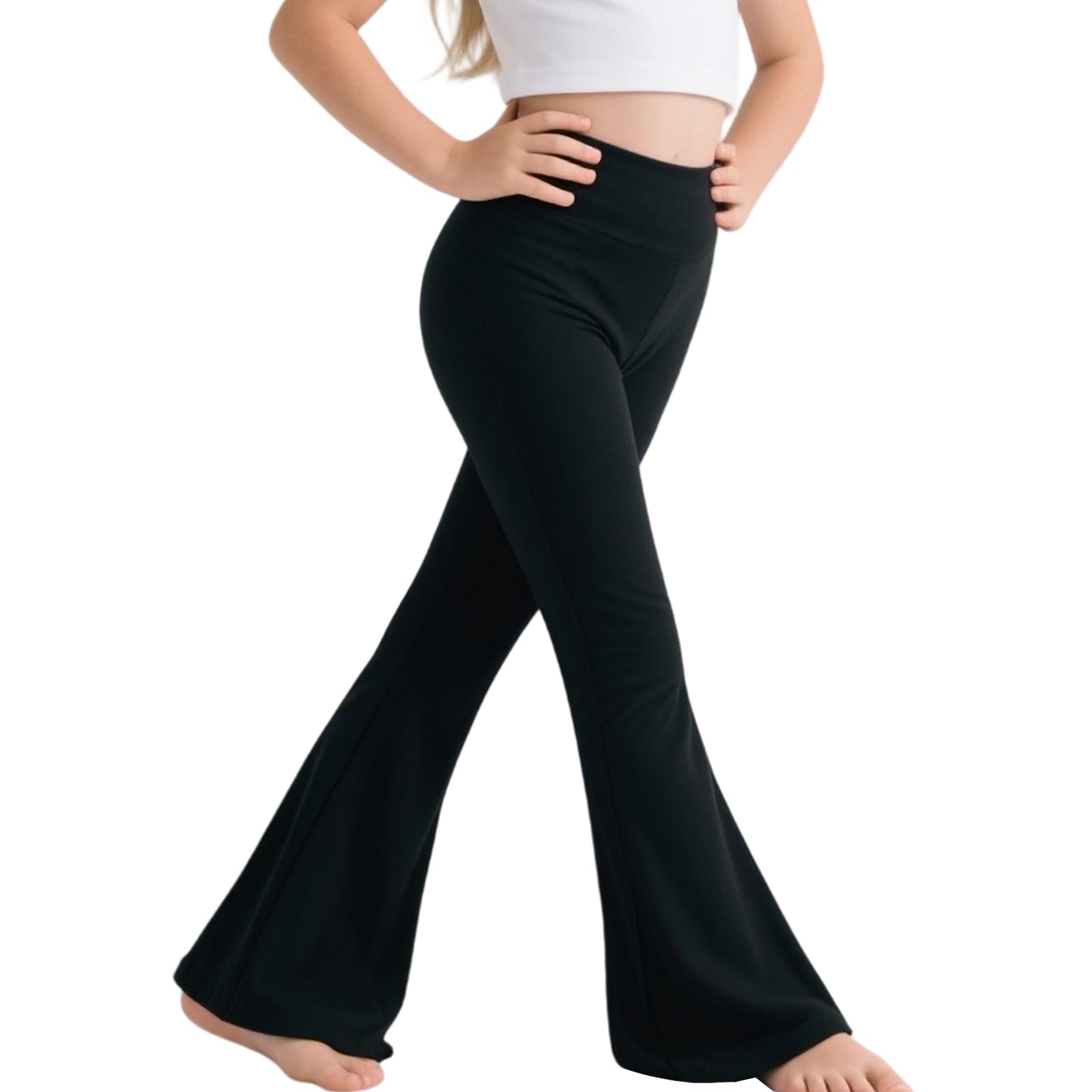 Pantalones Acampanados Deportivos Yoga Niña con Elasticidad