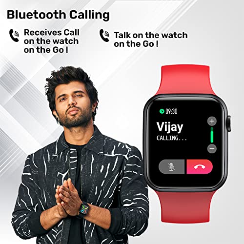 Image of Fire-Boltt Ring Bluetooth Calling Smartwatch with SpO2 & 1.7 inch Metal Body & Removable Adjustable Silicone Strap Compatible Ring (BSW005) Call (BSW014)