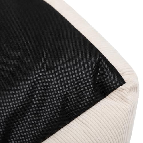 Hollypet Katzenbett Kleines Hundebett Haustierbett für Katzen und Welpen, Weiches Haustierschlafbett Atmungsaktives Haustierkissen, Beige (55 * 45 * 15cm)