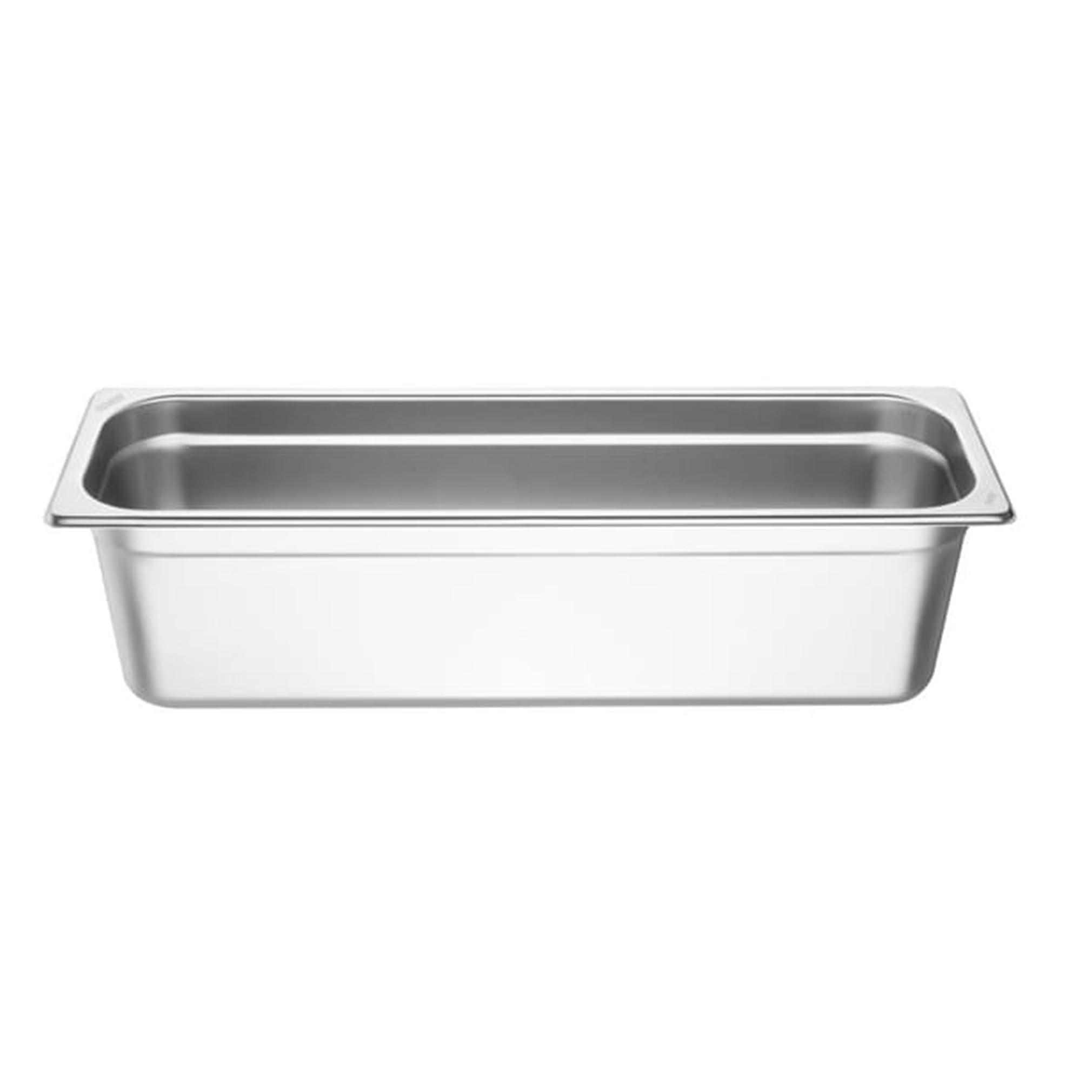 Plateau Gastronorm GN 2/4 Vogue en inox 150 mm anti déformation pour buffet