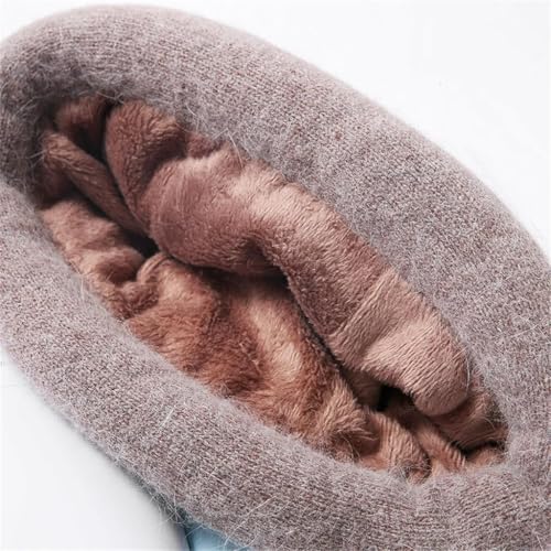 HBJWOV Winter Warm Middle-Aged and Elderly Hats Grandmother Models Wool Knit Hat4