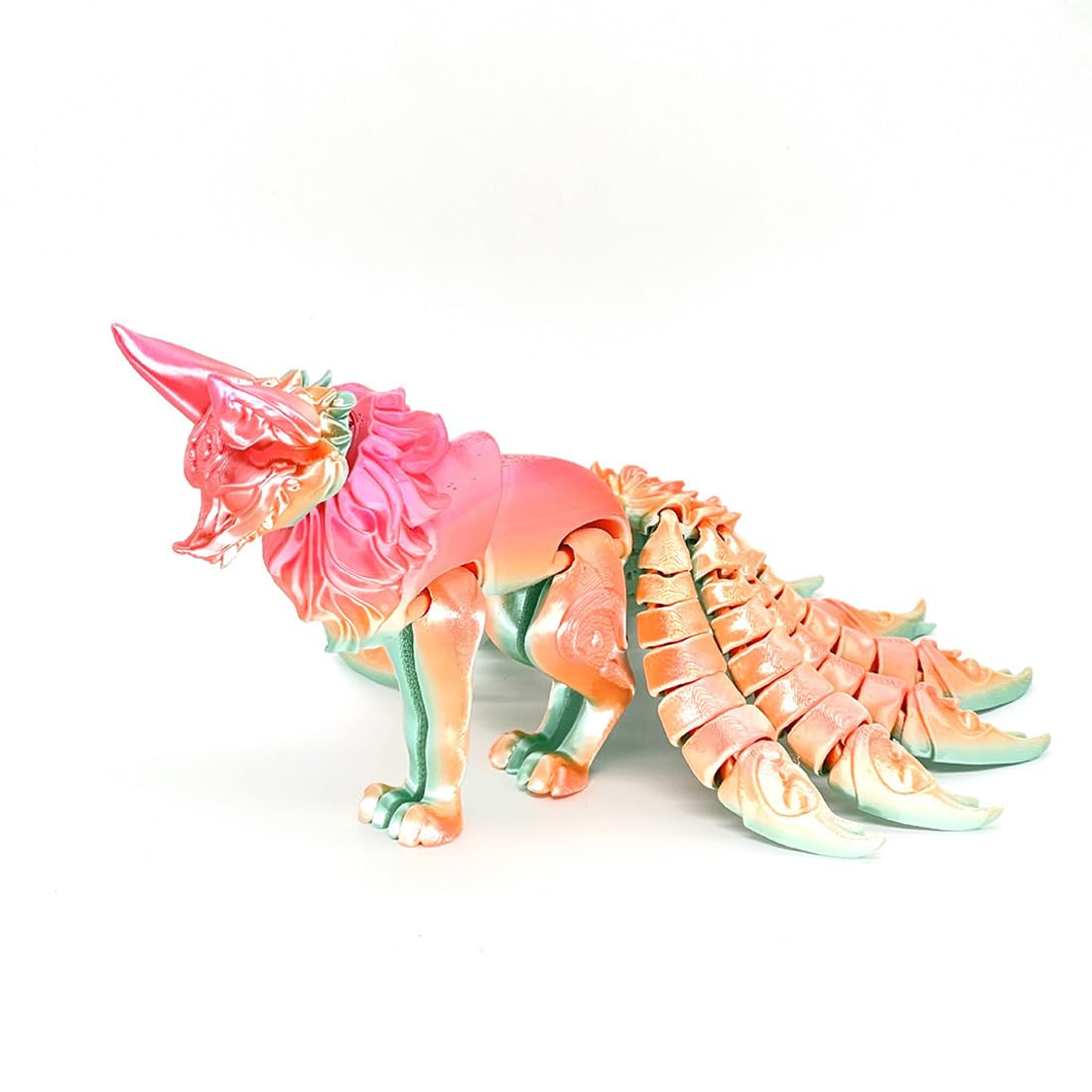 Amazon.co.jp: WOWOBONTOY 3Dプリント九尾キツネ関節フィギュア、可動