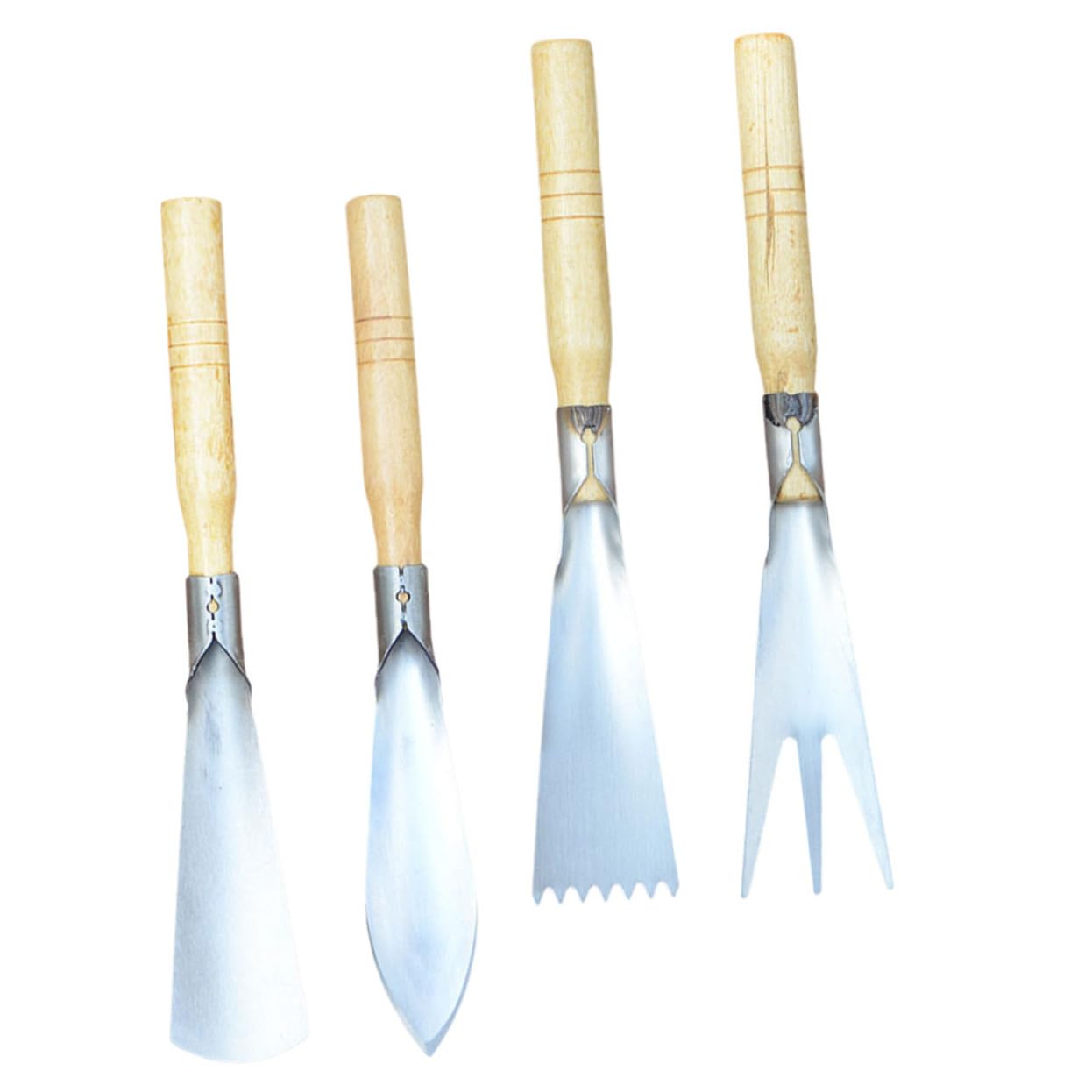 BESTonZON 4 Pièces Jardinage Acier Inoxydable Outils Pratiques pour Creuser Transplanter Désherber