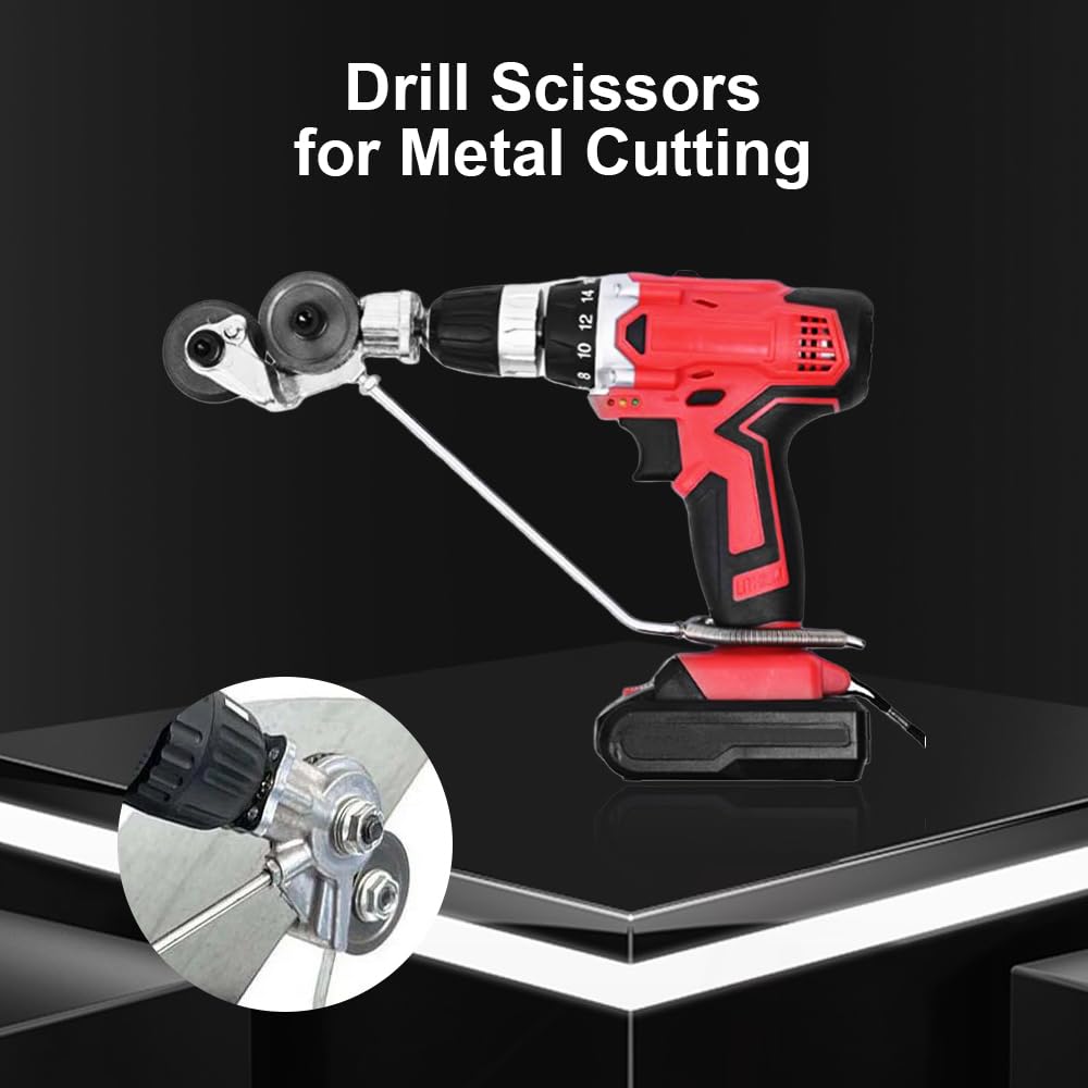 Blechschere Für Akkuschrauber - Schneidet Eisen, Stahl, Kupfer & Alu