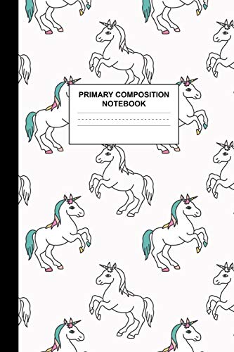 Primary Composition Notebook: Writing Journal for Grades K-2 Handwriting Practice Paper Sheets - Enchanting Unicorn School Supplies for Girls, Kids ... 1st and 2nd Grade Workbook and Activity Book image 3