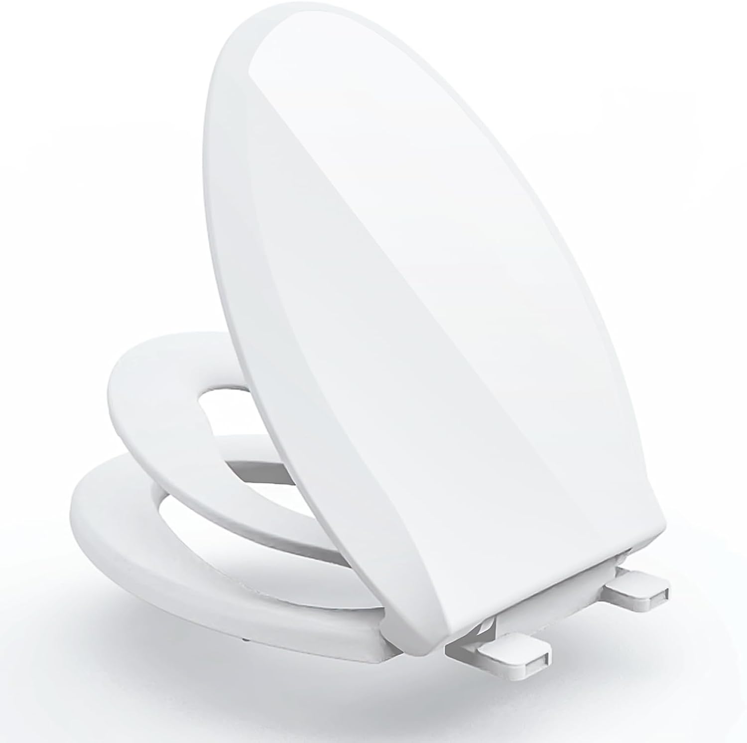 Aünsffer Family Toilet Seat Elongated, Builtin Toddler Potty Training