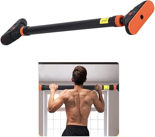 Barras de dominadas para el hogar, barra de dominadas de ejercicio resistente para puerta, carga máxima de 440 libras, barra de barbilla para
