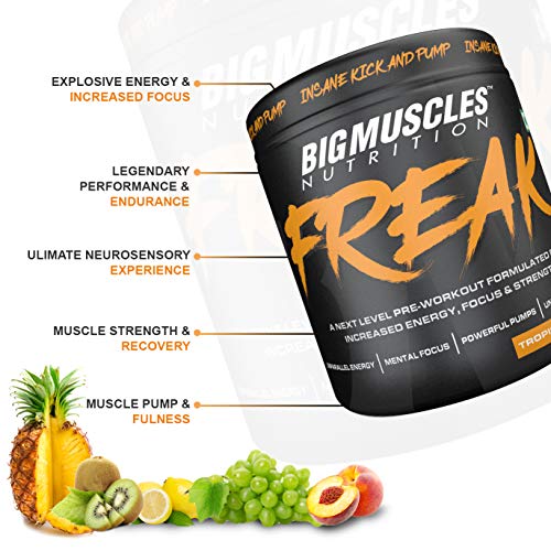 Image of Bigmuscles Nutrition Premium Gold Whey 1Kg & Bigmuscles Nutrition Freak Pre-Workout Tropical Cyclone 180g