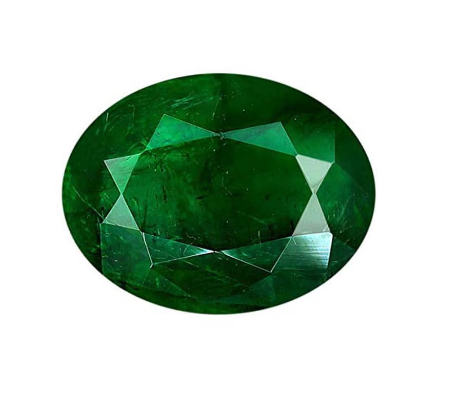 s kumar gems & jewels 8.25 Ratti Natural Green Emerald Stone/Panna Original Oval Shape Panna GLI Ceritifed Gemstone for Astrology Purpose-picture-26