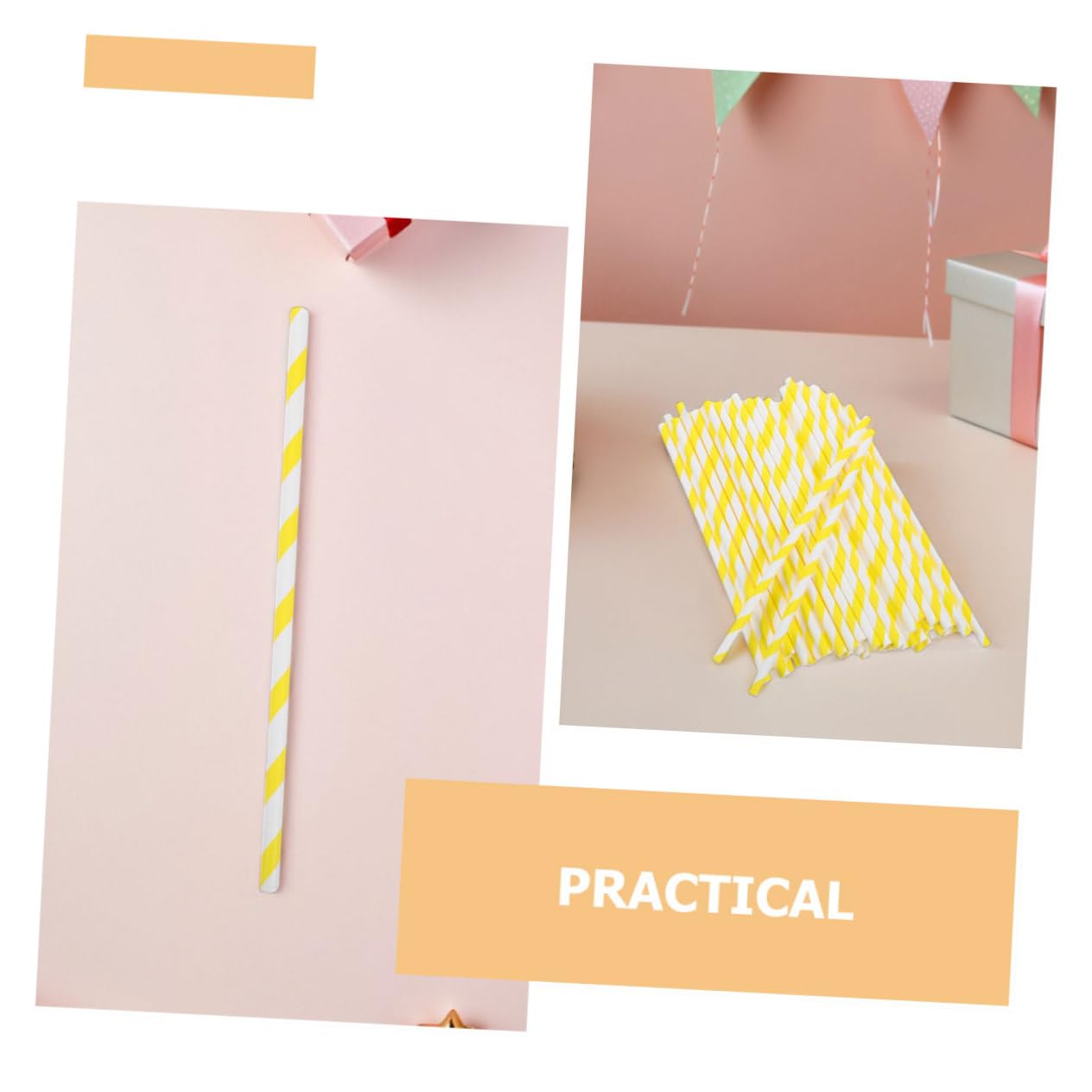 POPETPOP 150piezas Palitos de Papel para Algodón de Azúcar Estampados de Rayas para Carnavales Bodas y Fiestas de Cumpleaños Unidades
