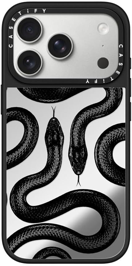 CASETiFY ミラー iPhone 17 Pro ケース [鏡面(スマホカバー) / MagSafe対応/指紋防止] - Bla