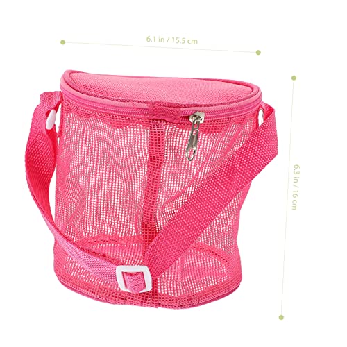 Kisangel Large Capacity Mesh Beach Bag for Portable Mesh Storage Pouch for Swim Gear Towels and Camping Essentials Lightweight and Outdoor Organizer for Beach Swimming Boating Random Color2