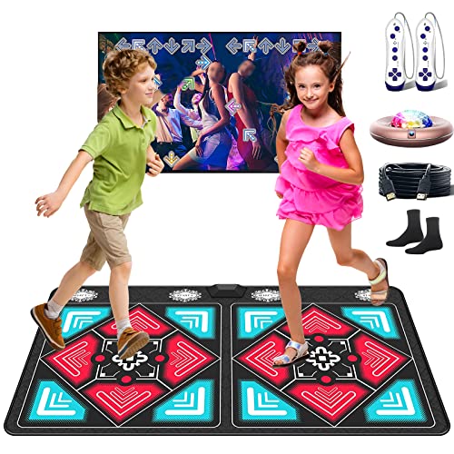 Exclusive BotaBay Dance Mats Double Fitness Dance Games with MV/3D/Cartoon Dance Mode, Preloaded Classic Songs Dance Mat HDMI Wireless Musical Handle Electronic Kids Dance Mat Double User Exercise 🛒 Crazy Deals BotaBay Dance Mats Double Fitness Dance Games with MV/3D/Cartoon Dance Mode, Preloaded Classic Songs Dance Mat HDMI Wireless Musical Handle Electronic Kids Dance Mat Double User Exercise