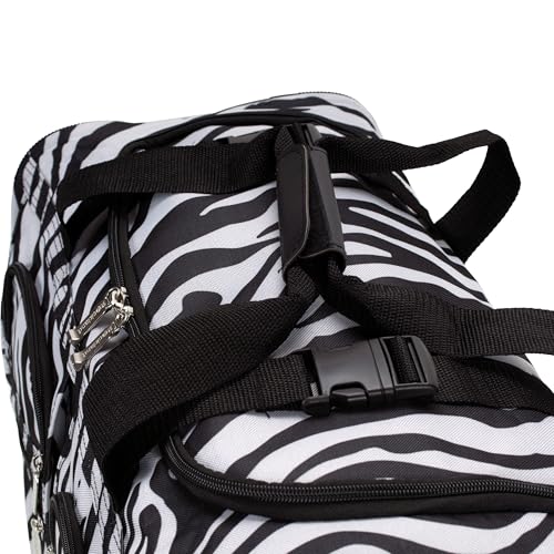 Image of Rockland Rolling Duffel Bag, Black, 22 inch