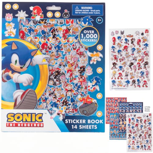 Sonic the Hedgehog Sticker Book with 1200+ Stickers & Puffy Sticker Sheets