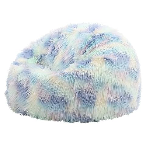 Icon Unicorn Luxury Faux Fur Bean Bag Chair Cover