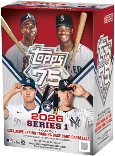 2026 Topps Baseball Series 1 Blaster Box of Packs with Possible Retail Exclusive Holo Foil Parallels...