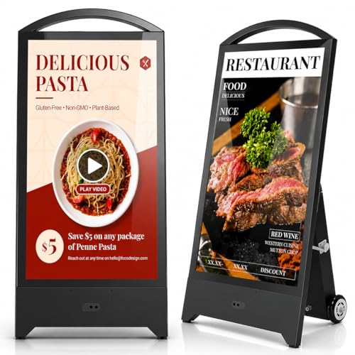43 Outdoor Digital Signage 2000nits Portable Digital Signage Display