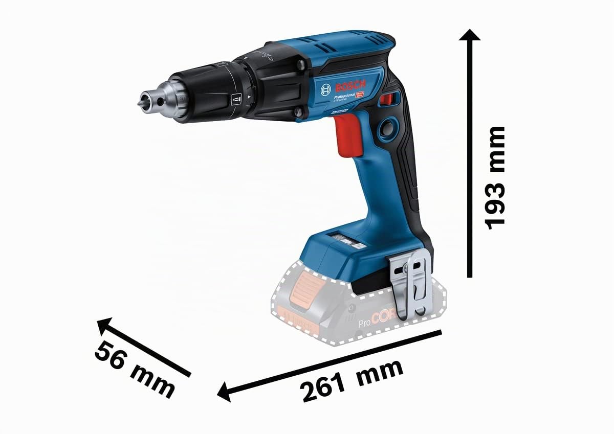 Bosch Professional 18V System Avvitatore per cartongesso a batteria GTB 18V-45 (incl. L-BOXX, senza batteria/caricabatteria)