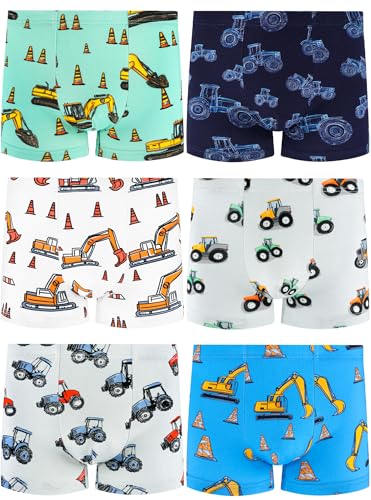 BliBliTaTa Boys Soft Cotton Stretch Boxer Briefs Tagless Underwear for Toddlers & Kids Breathable Assorted Prints in Sizes 2T 3T 4T 5T 6T 7 8 10 12 Years Old 6-Pack Roadblock-5