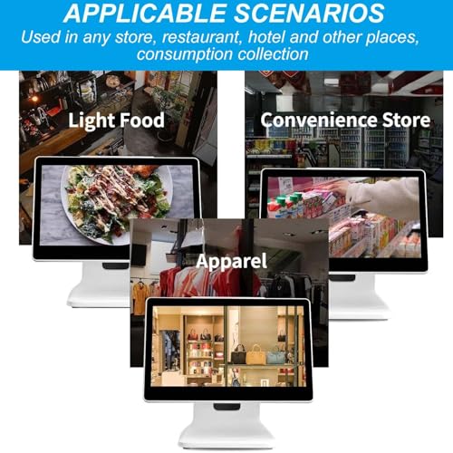Image of 15.6 in Touch Screen Cash Register, Enhancing Transaction Efficiency,Screen Display Cash Monitor,Screen Adjustable Angle
