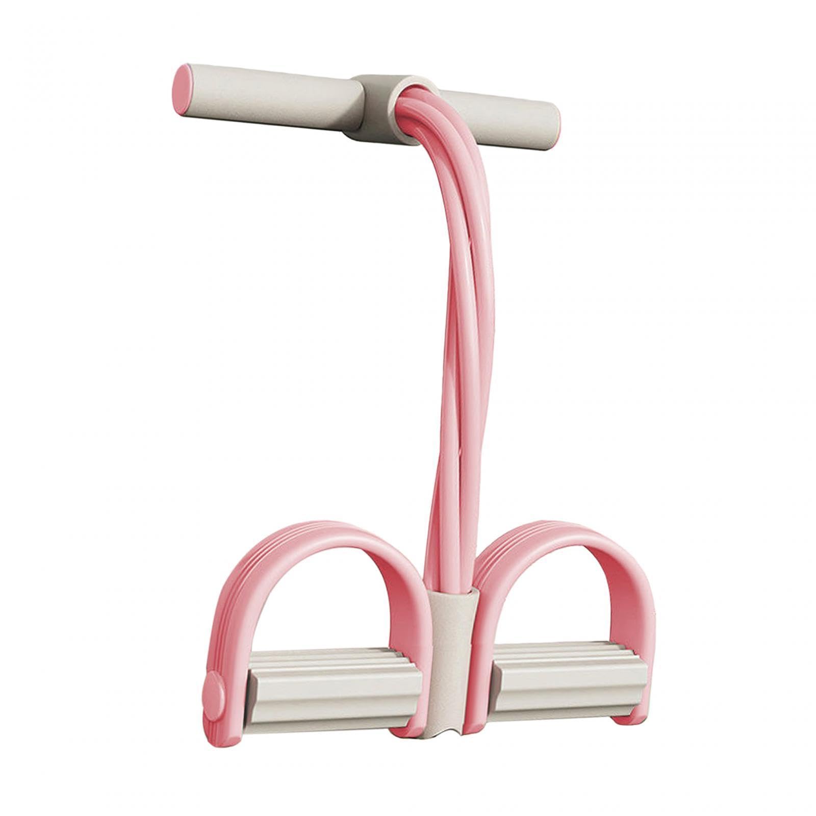 Multifunction Exercise Tension Rope Foot Pedal Resistance Fitness Pull Bands Pink | Fitness, Running & Yoga | Fitness Equipment & Gear | Resistance Trainers