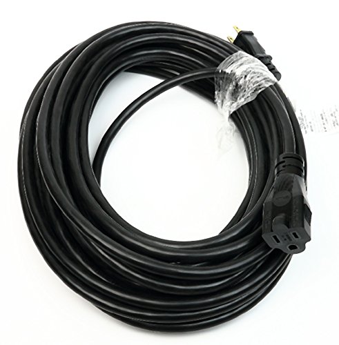 RiteAV - Cable de Extensión de Alimentación Negro con Enchufe (Certificado de Entierro Directo Exterior)