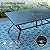 PHI VILLA 7 PCS Patio Dining Set, Outdoor Table & Chairs Set with Large Metal Table & 6 High Back Padded Outdoor Swivel Armerest Chairs, Patio Dining Furniture Set for Patio, Lawn, Garden, Porch