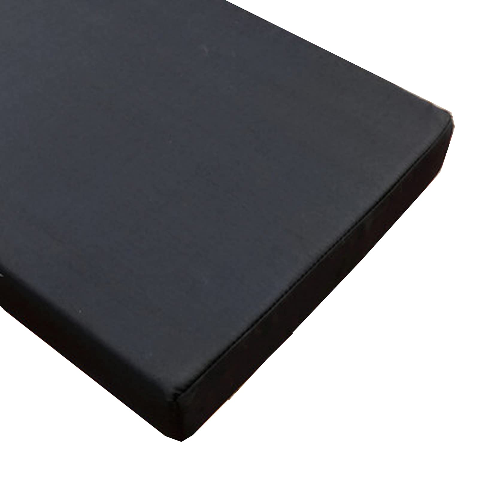 Wodoodporna poduszka na ławkę o wysokiej gęstości piankowa poduszka do siedzenia 100 x 35 cm ogród patio poduszka na krzesło zdejmowana mata do siedzenia do wnętrz na zewnątrz, czarna
