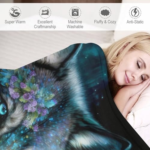 Manta de forro polar suave cálida de franela para sofá cama 6