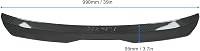 Fydun Hátsó Tetőszárny Spoiler Univerzális Autó Tuning Karbon Stílus - Carbon fibre style. 5