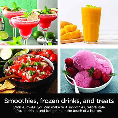 Ninja Professional Plus Blender with Auto-iQ | Smoothie and Ice Cream Maker, Frozen Drink Mixer, Margarita Machine | 3 Auto-iQ Presets, 1400W, 72-oz. Total Crushing Pitcher | Dark Grey | BN701 3