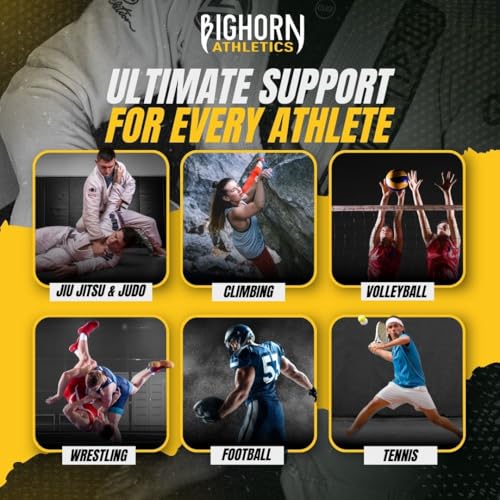 Bighorn Athletics Jiu Jitsu Finger Tape 0.3" x 45' 8 Rolls (Black)