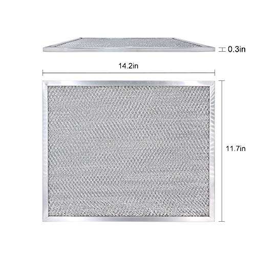 Ami Parts BPS1FA30-2 Aluminum Filter (2Pcs) Compatible With B-Roan Range Hood-11-3/4 Inch X 14-1/4 Inch X 3/8 Inch thumb #2