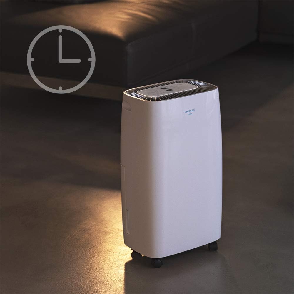 Dehumidifier with timer icon