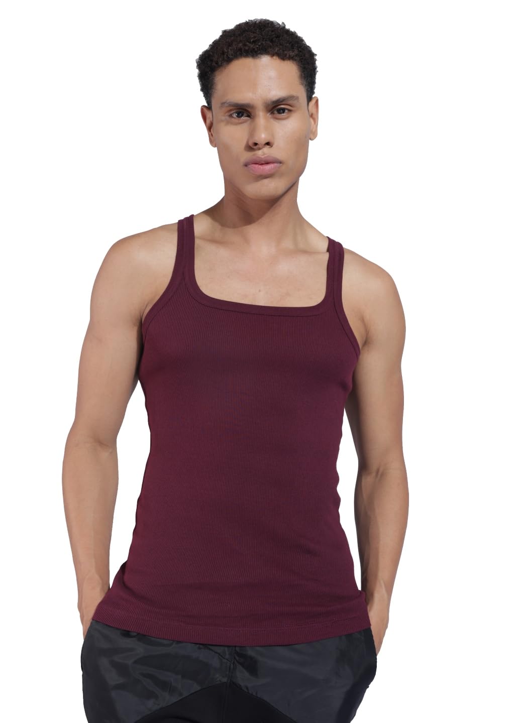 dollar bigboss Men's Solid Cotton Gym Vest (Colour May Vary)-picture-12