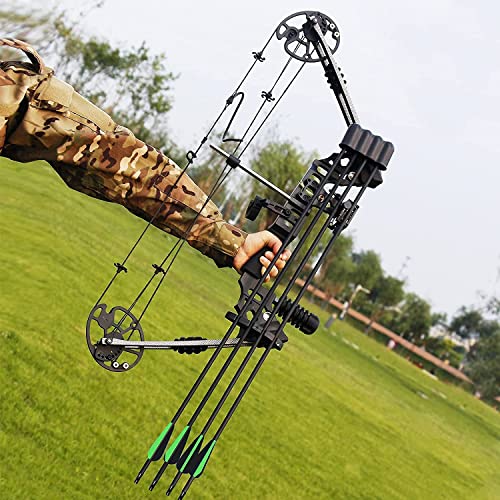 The7Box Compound Bow And Arrow Set 20-70 Lbs Adjustable 320 Fps Speed,Paired With A Complete Set Accessories, Suitable For Outdoor Archery And Hunting For Adults And Beginners #TOP7