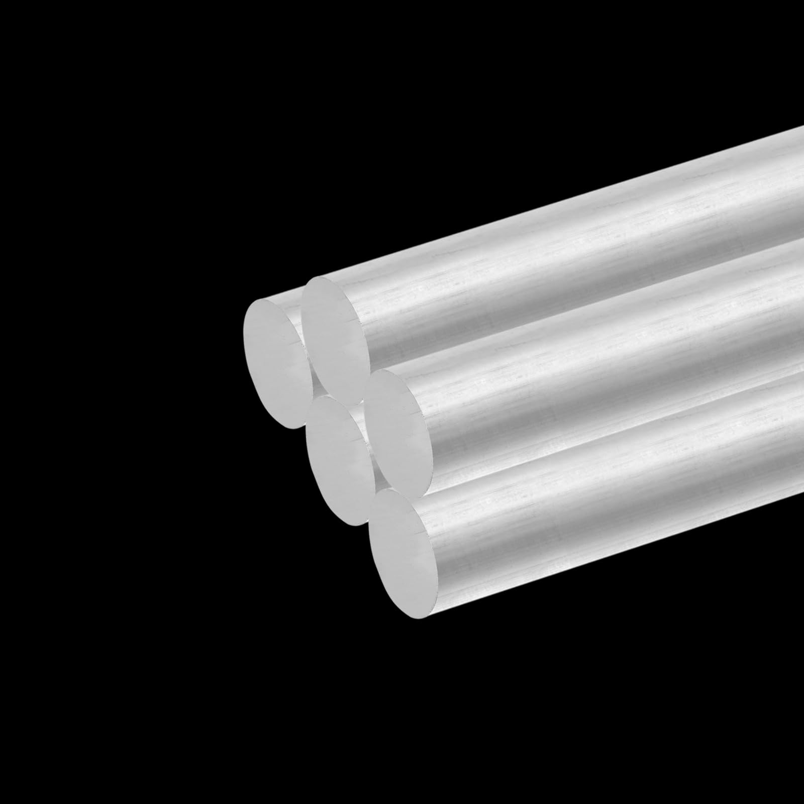 QUARKZMAN Aluminium Rundstangen 15mm x 250mm Vollmaterial Rundstab Drehbank Aluminium Stäbe für Industrie Maschinen DIY Handwerkzeug Gartendekoration RC Modell 5 Stück