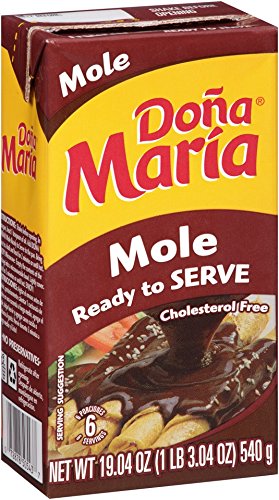 DONA MARIA Mole Regular Ready To Serve Packaged Food, 19.4 Ounce (Pack of 18)