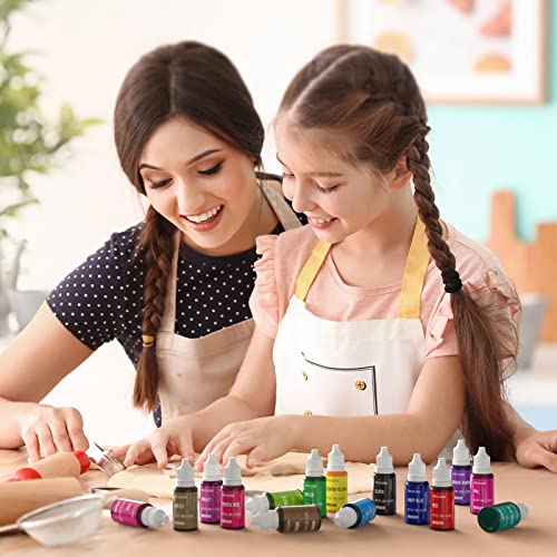 Image of Food Coloring for Cake Decorating 16 Color Vibrant Icing Color, Food Grade Cake Color Assorted Liquid Food Dye for Baking Decorating Icing Fondant Cooking Cookies, Tasteless, 35 fl. oz Bottles