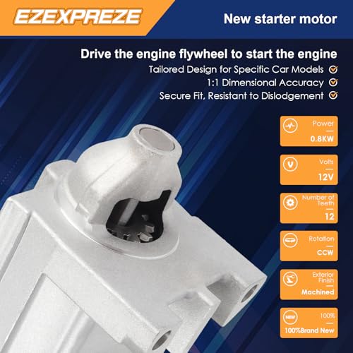 Image of Ezexpreze New Starter Compatible with Honda GX610, GX620, GX670, GXV620, GXV610, GXV670 Engines 18Hp 20Hp 24Hp