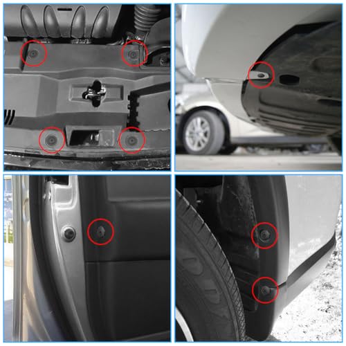 Adiwo 60 Piezas Clips de Plástico Remache, 8mm Grapas de Plástica Negras, Juego de Clips de fijación para Coche, Clips de Retención Tipo Empuje, para la Mayoría de los Modelos - imagen 9