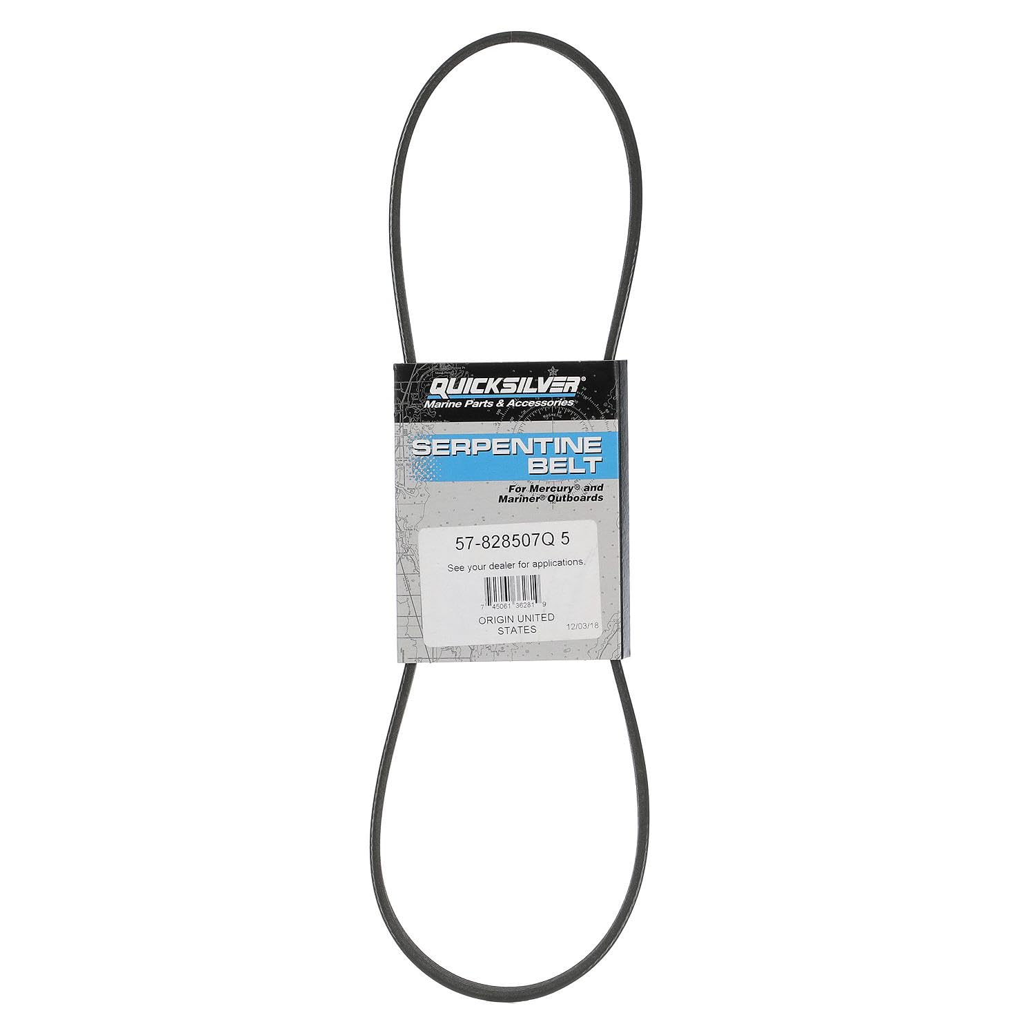 Quicksilver Alternator Belt 828507Q5 for 3L V-6 Mercury Optimax Outboards (Non-Pro Models)-image-19