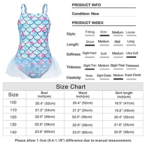 Jurebecia Costume da Bagno Sirena Un Pezzo Costumi...