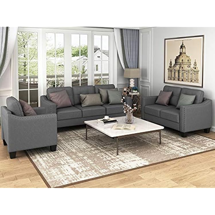 Modern 3-Piece Living Room Sofa Set with Upholstered Bangladesh Ubuy