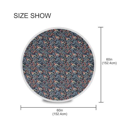Nappe oiseau William Morris lavable pour table de salle à manger - 5