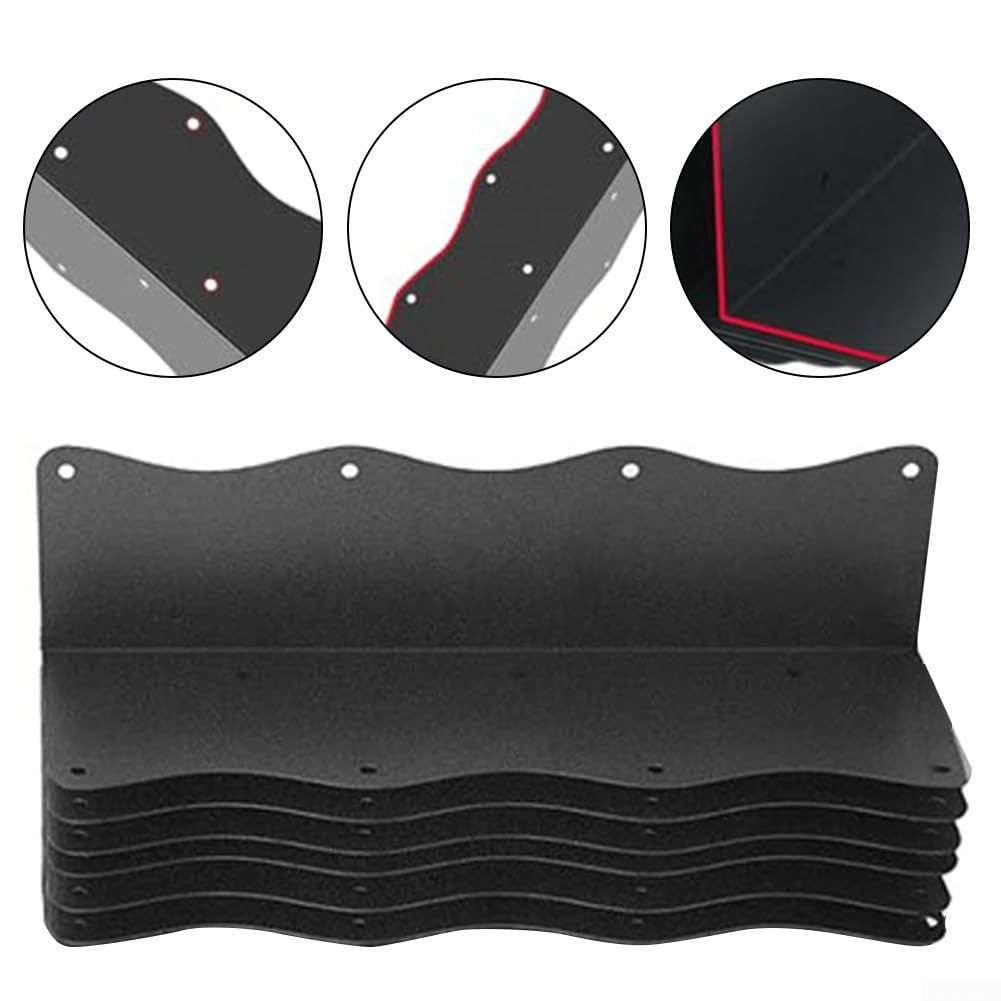 Staffe angolari in metallo a forma di L, per aiuole rialzate e mobili da esterno, con doppia fila di fori per una maggiore resistenza (8 pezzi)